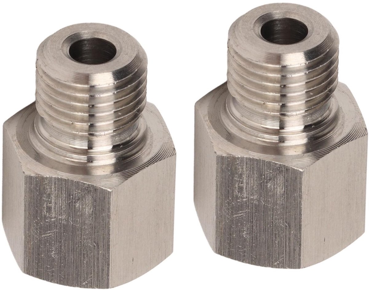 Dailygoods - Manometeradapter - Roestvrijstalen Manometerzenderadapter - Lekvrij en Duurzaam - Universeel voor Auto's - Geschikt voor Oliedrukmeters -...