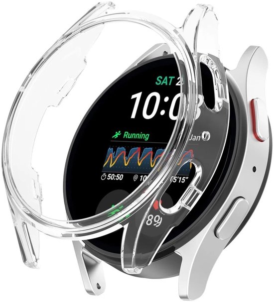 Hoesje Geschikt voor Samsung Galaxy Watch 7 40MM - Hard Plastic Bumper - Transparant