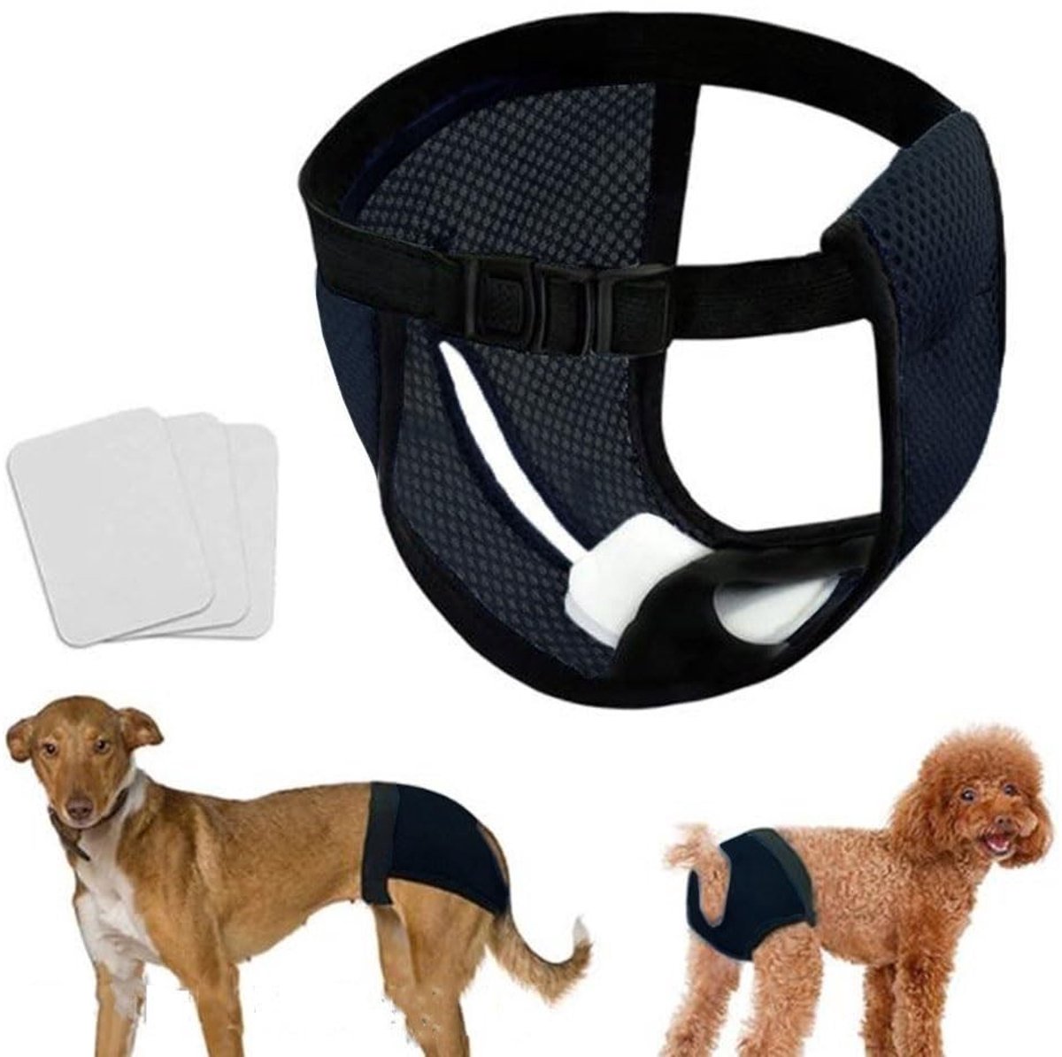 Dailygoods- Hondenluiers Wasbaar - Sanitaire Broek - Hygiënisch Ondergoed - Incontinentie - Vrouwelijke Honden - XL - Hondenondergoed