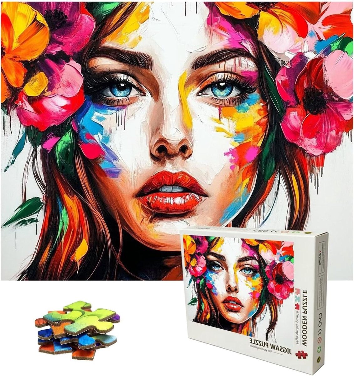 Houten Legpuzzel - Puzzel Volwassenen - Ontspannende Hobby - 4000 Stukjes - 141.5 x 87.5 cm - Bloemen