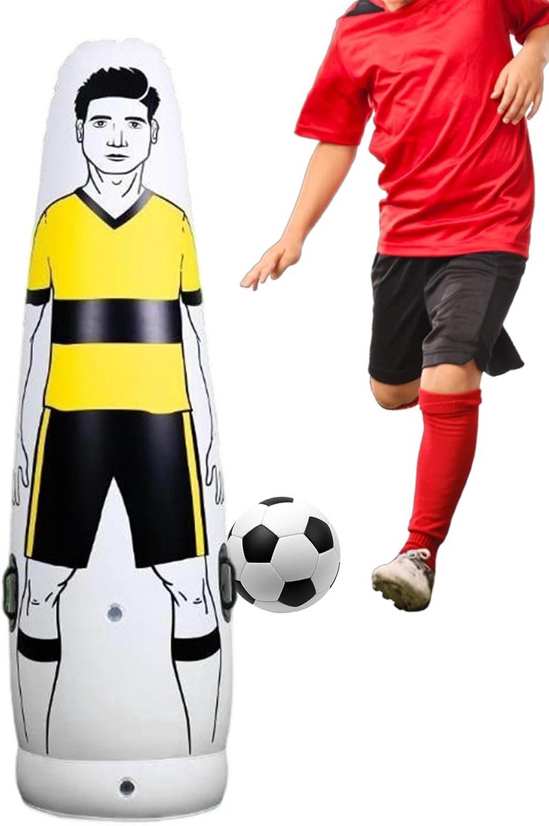 Voetbal Trainingspop - Dribbelpop Hindernis - Behendigheid Trainen - Automatisch Herstel - 203 cm Hoog - Meerdere Kleuren