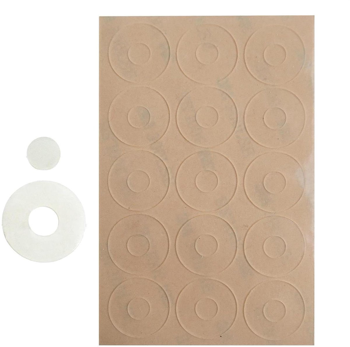 Ruler Grip Dots - Anti Slip Pads - Nauwkeurig Knippen - Zelfklevend Siliconen - 5-20 mm - Transparant