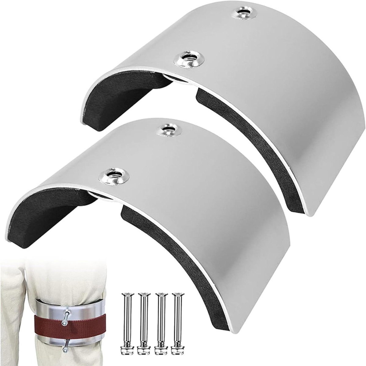 Vervangende Gipsplaat Steltdelen - Stelt Onderdelen - Schilderen en Stucen - Gebogen Aluminium Plaat - 15x8.4cm - Standaard