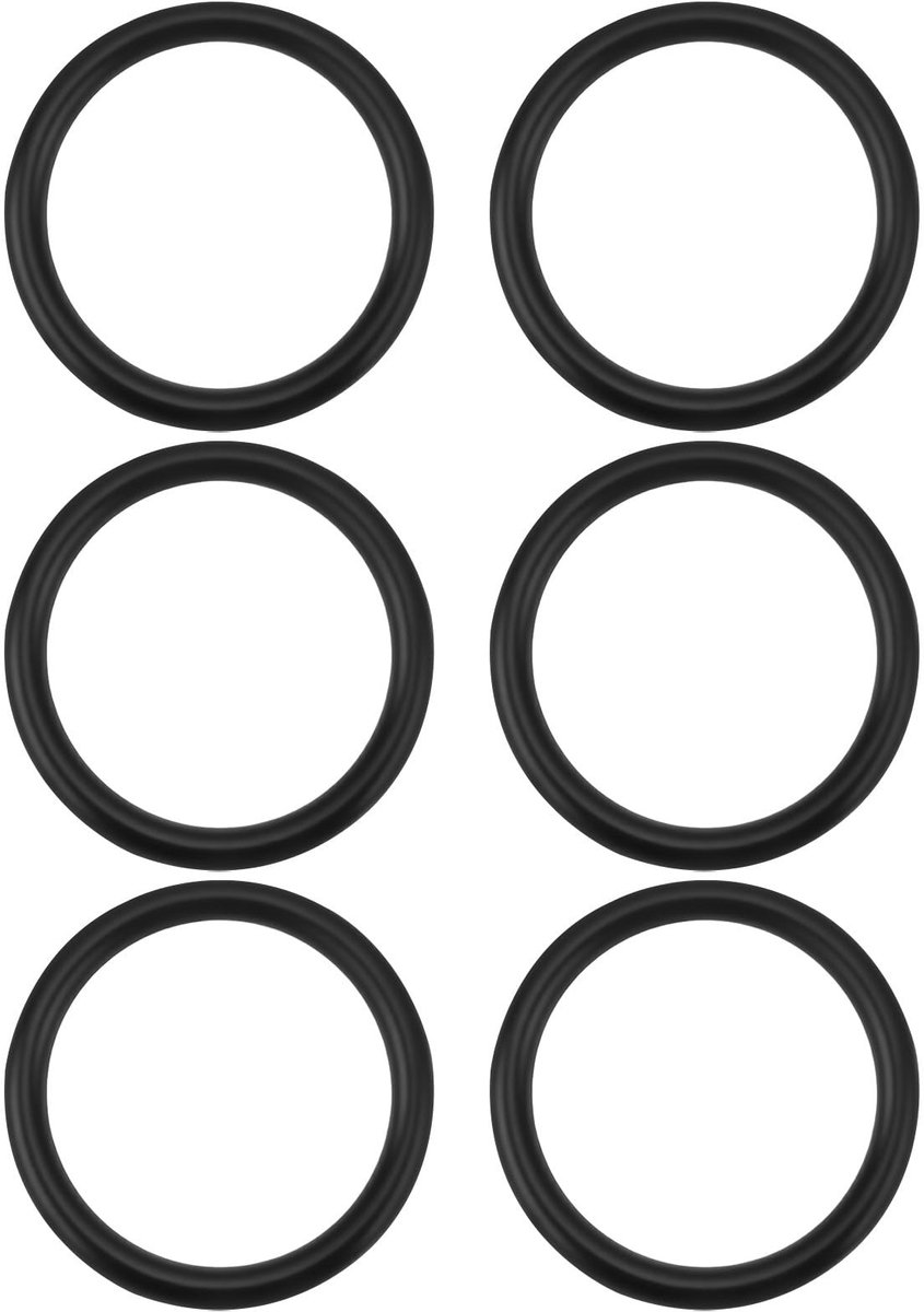 Dailygoods- O-ring 80mm - 6x O-ringen - Afdichting - Rubber - Geschikt voor Fritzmeier - Duurzaam materiaal - Afdichtring
