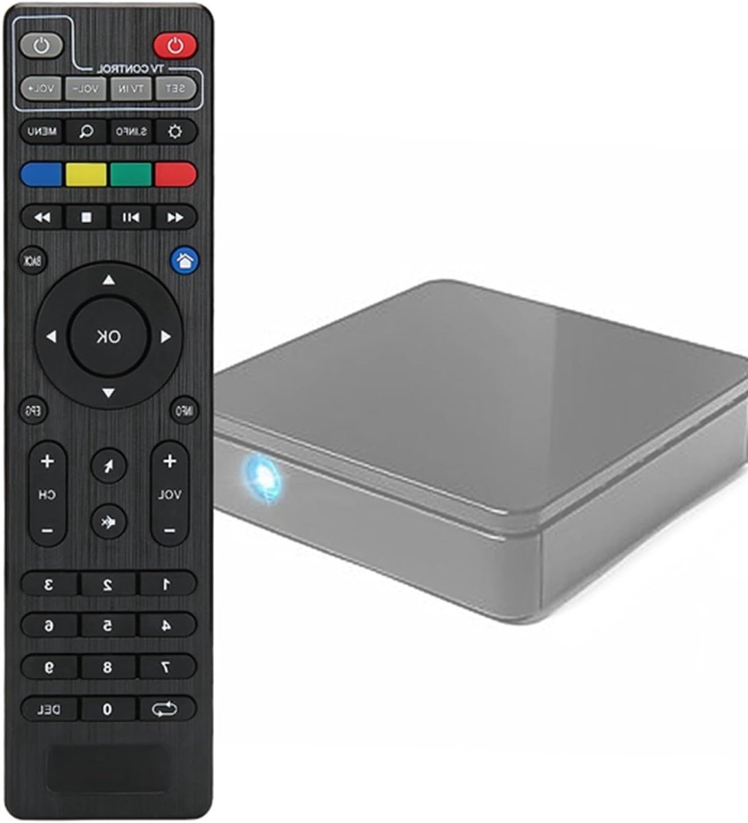 Afstandsbediening voor TV en Set Top Box - Geschikt voor verschillende modellen zoals Tvip412, Tvip415 en Tvip605 - Zwart ABS kunststof