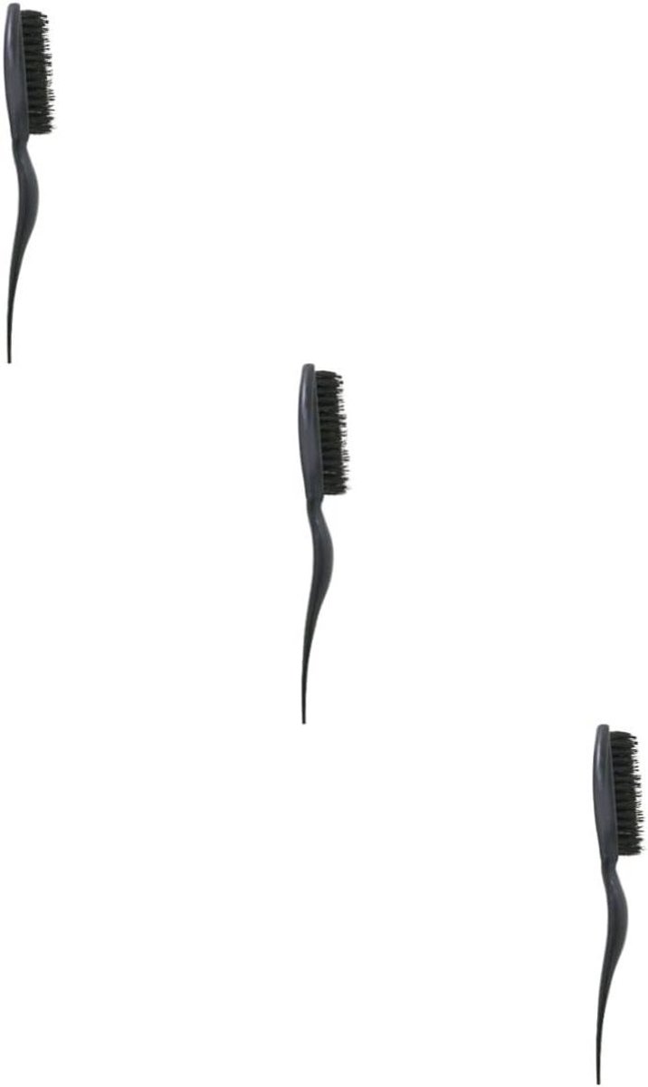 Haar Styling Kam - Kappersborstel Volume - Haar Opsteken - Ergonomisch Handvat - 3 Stuks - Zwart