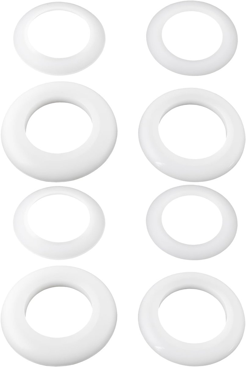Dailygoods- Afvoerplug Set van 2 - Siliconen Afdichtringen - 40 mm Binnenmaat - Reparatie Gootsteen - Handmatige Installatie - Corrosiebestendig - Afvoerstopper