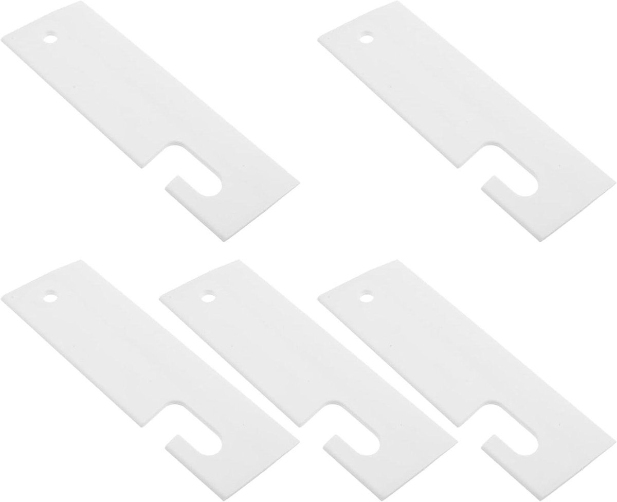 Mini Raamwissers - Glaswisser Douchewisser - Glas Reinigen - Krasvrije Siliconen - 5 stuks - Wit