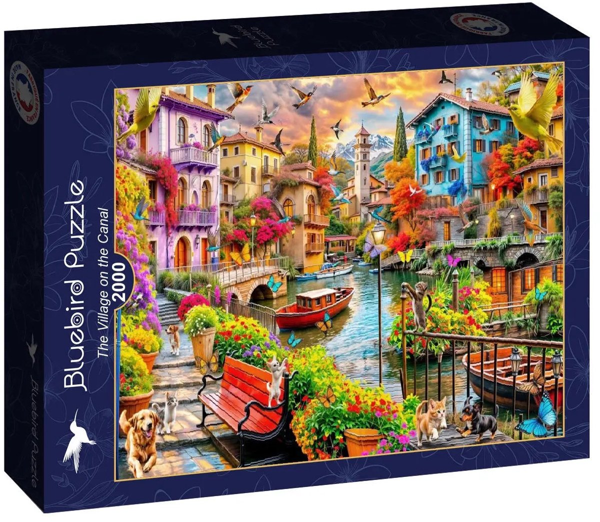 The Village on the Canal Puzzel 2000 stukjes