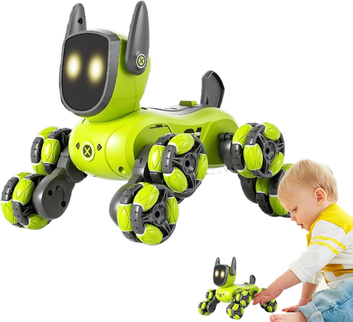 Interactieve Robothond - Speelgoed Hond Robot - Spelen en Leren - 360 Graden Draaien
