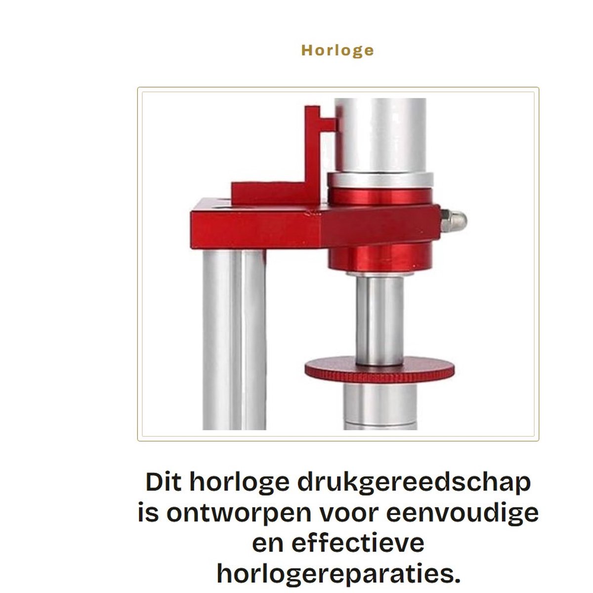 Dailygoods - Horloge Drukgereedschap met 20 Matrijzen voor Horlogemakers