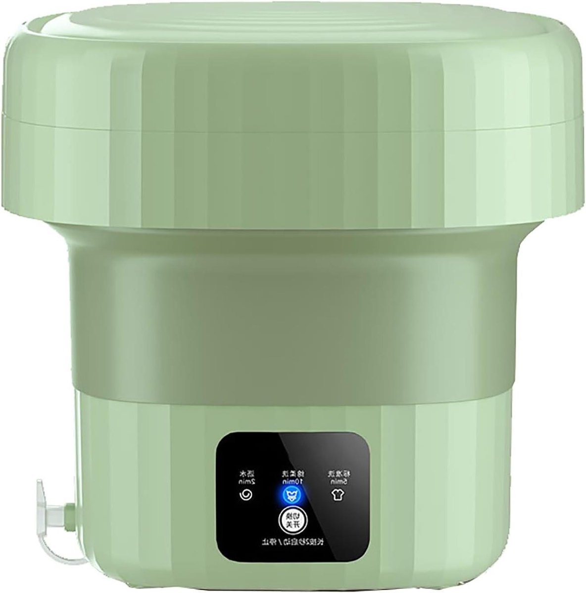 Draagbare Wasmachine Mini Washer Opvouwbaar Kleine Wasjes Ruimtebesparend Ontwerp 6L Groen