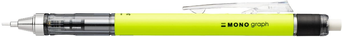 Tombow Mono graph vulpotlood 0.7 mm neon yellow