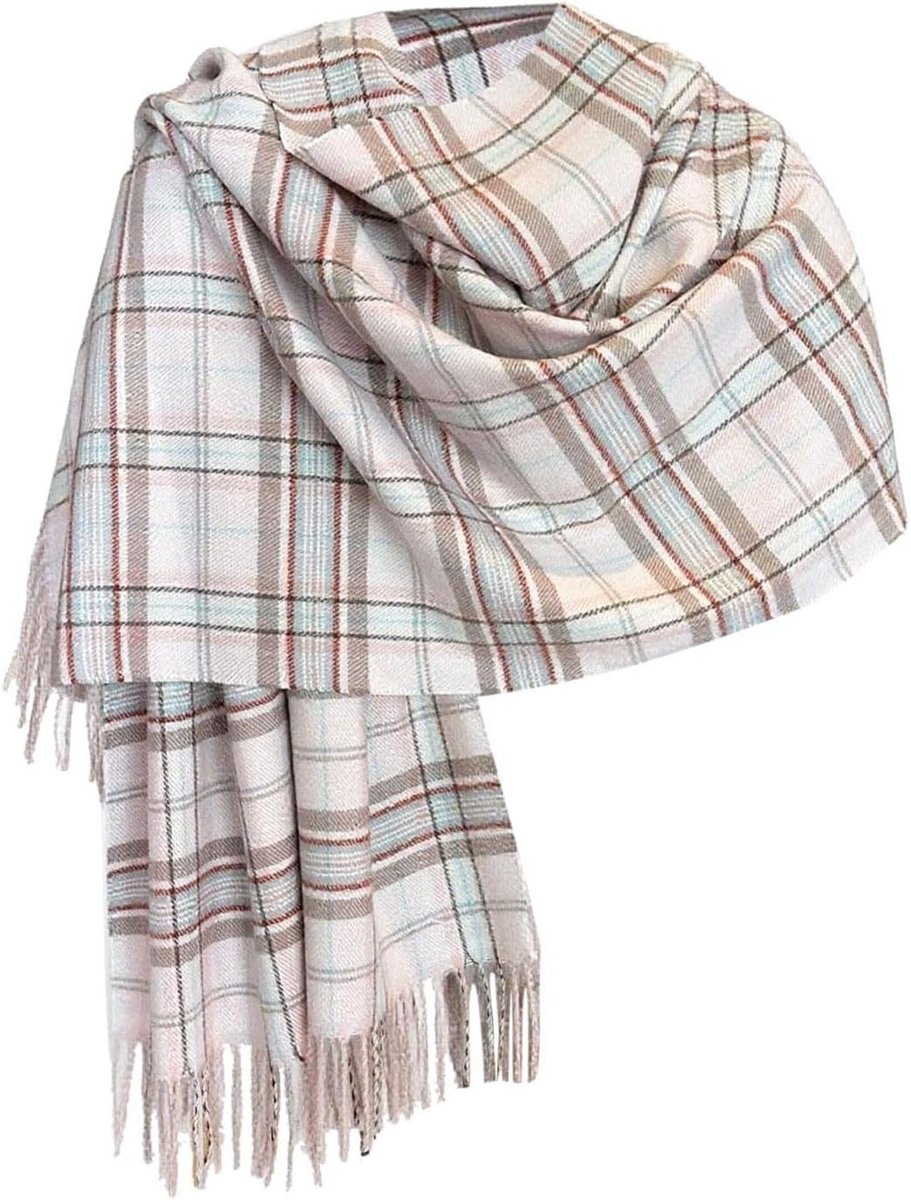 Dames Sjaal - Winter Sjaal - Warmte en Stijl - Fleece Voering - 300g - Zwart
