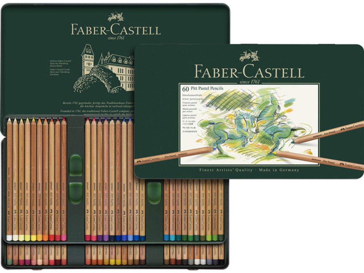 Faber-Castell pastelpotloden - Pitt - blik 60 stuks - FC-112160 — cadeau in Hobby - foto 6