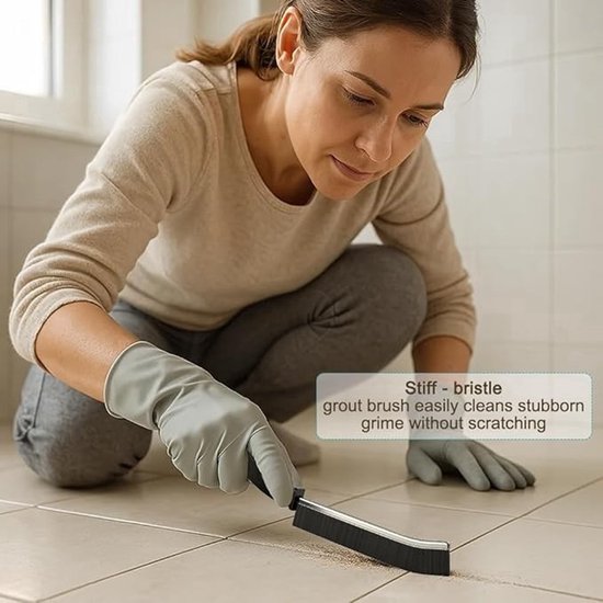 Voegenborstel set van 7 - Harde haren - Reinigingsborstel voor badkamer, keuken en tegels — afbeelding 3