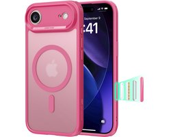 ESR Classic Hybrid Case voor iPhone 17 Pro – MagSafe Compatibel – Frosted Pink