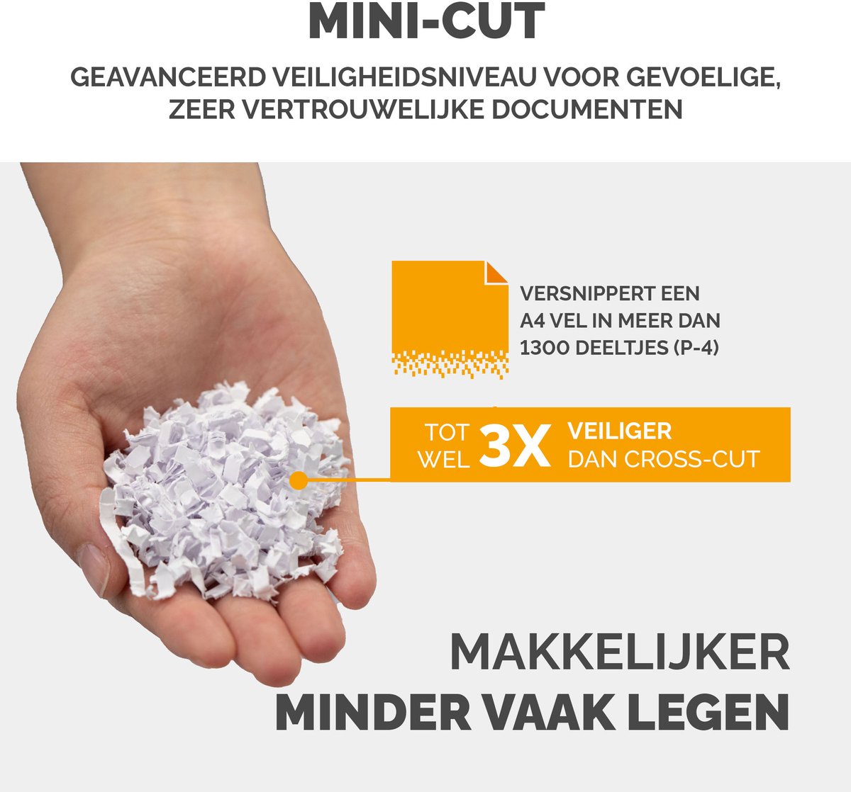 Fellowes AutoMax 80M Papiervernietiger – Autofeed & Handmatig – 80 Vel – Mini Cut P-4 – Shredder voor Thuis & Kantoor thumbnail 3
