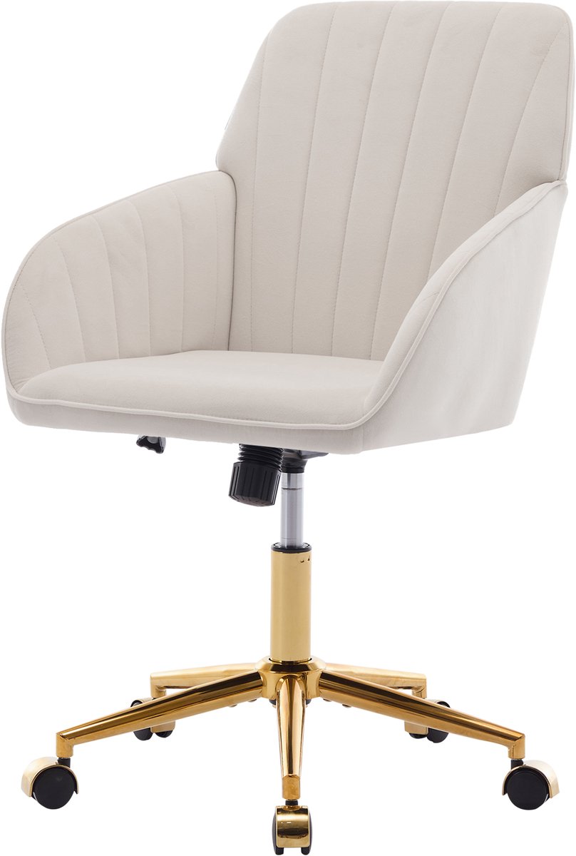 Rolipo Bureaustoel – Ergonomisch – Hoogteverstelbaar – Lang Zitten – Wit
