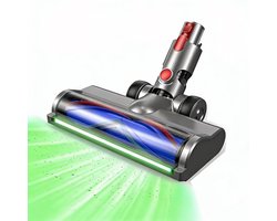 Stofzuigerborstel - Zuigmond Geschikt voor Dyson Steelstofzuiger V7/V8/V10/V11/V15/G5 - Vloerzuigmond - Stofzuigermondstuk - Stofzuigeraccessoires - Met LED Lampen - Blauw