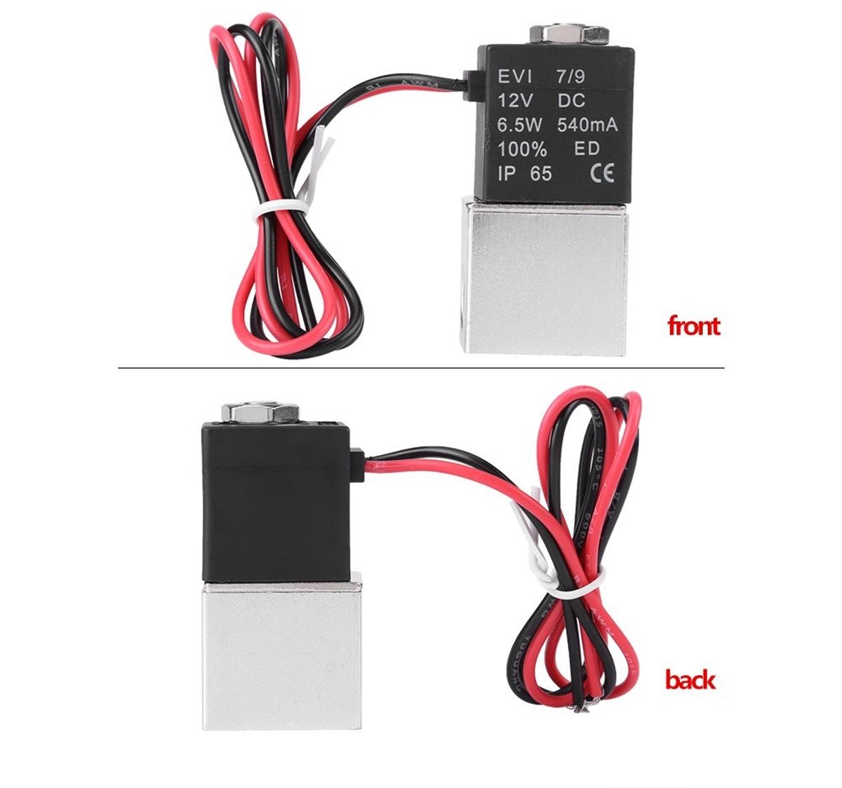 Dailygoods- Solenoidventiel 2-Weg - Direct Acting - Normaal Gesloten - 1/4 Inch - 12V DC - Werkdruk 1.2 MPa - Pneumatisch Ventiel