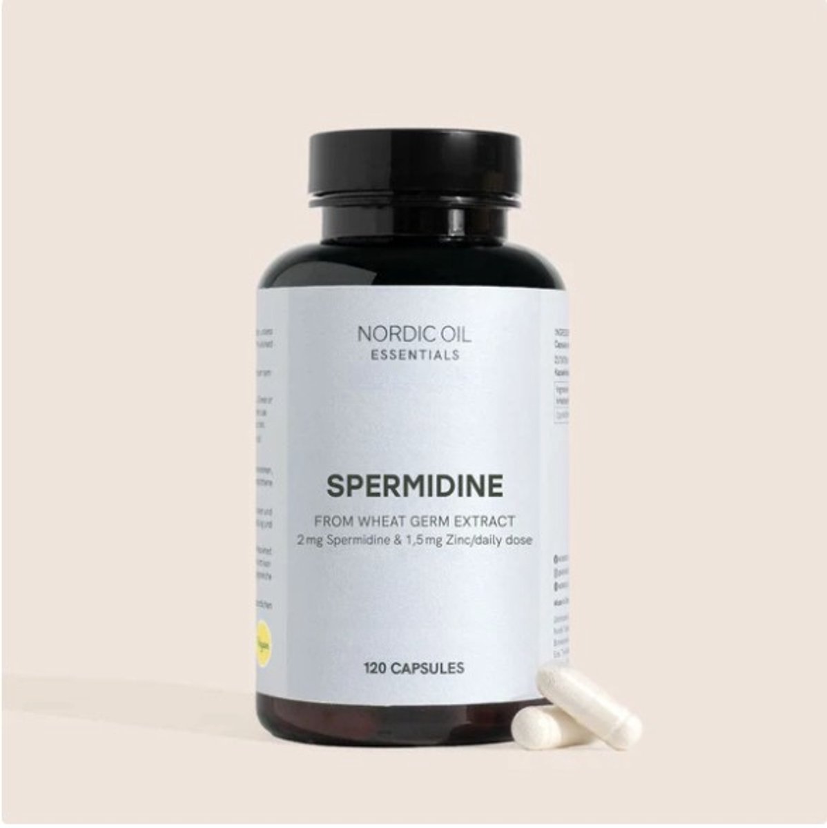 Nordic Oil - Spermidine - 120 Capsules - ondersteuning van normale cellulaire vernieuwing en vitaliteit