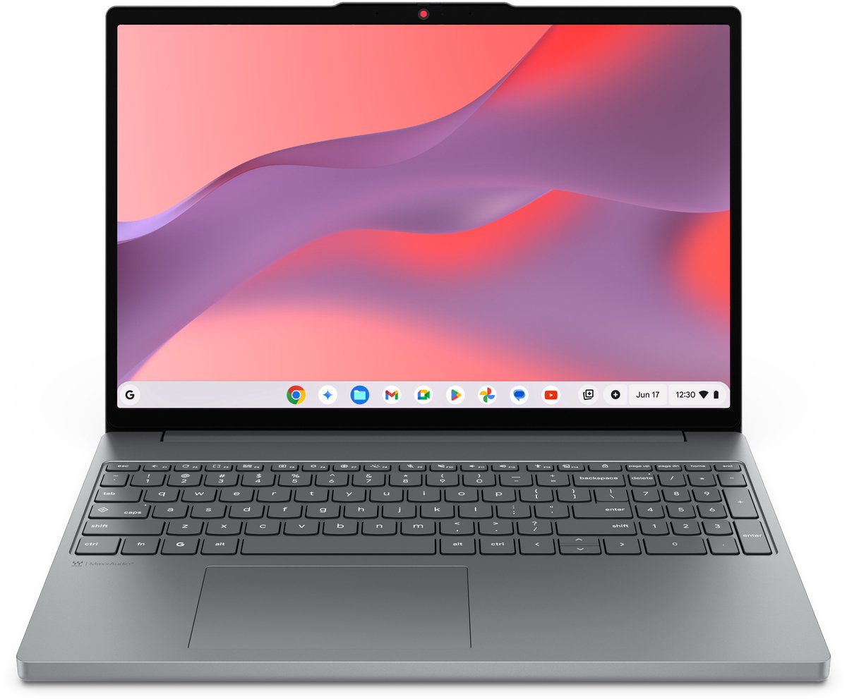 Lenovo Chrome 15ITN10 Intel® N N355 Chromebook 38,9 cm (15.3") WUXGA 8 GB LPDDR5x-SDRAM 128 GB UFS Wi-Fi 6E (802.11ax) ChromeOS Belgisch Grijs