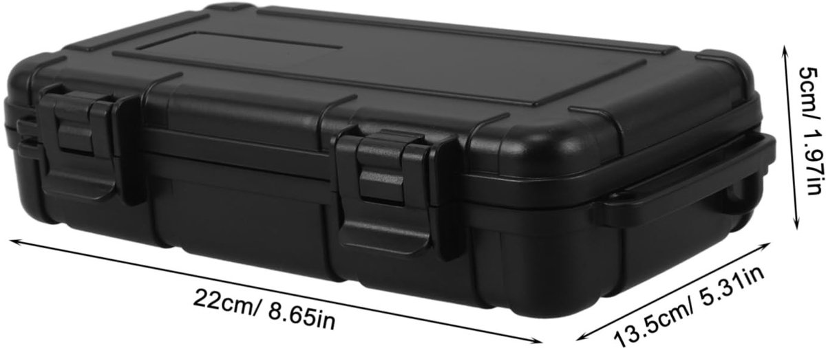 Dailygoods- Gereedschapskoffer Waterdicht - Gereedschapset - Opbergdoos met Vakjes - Gereedschapskoffer Klein - Impactbestendig - Verstelbare Compartimenten
