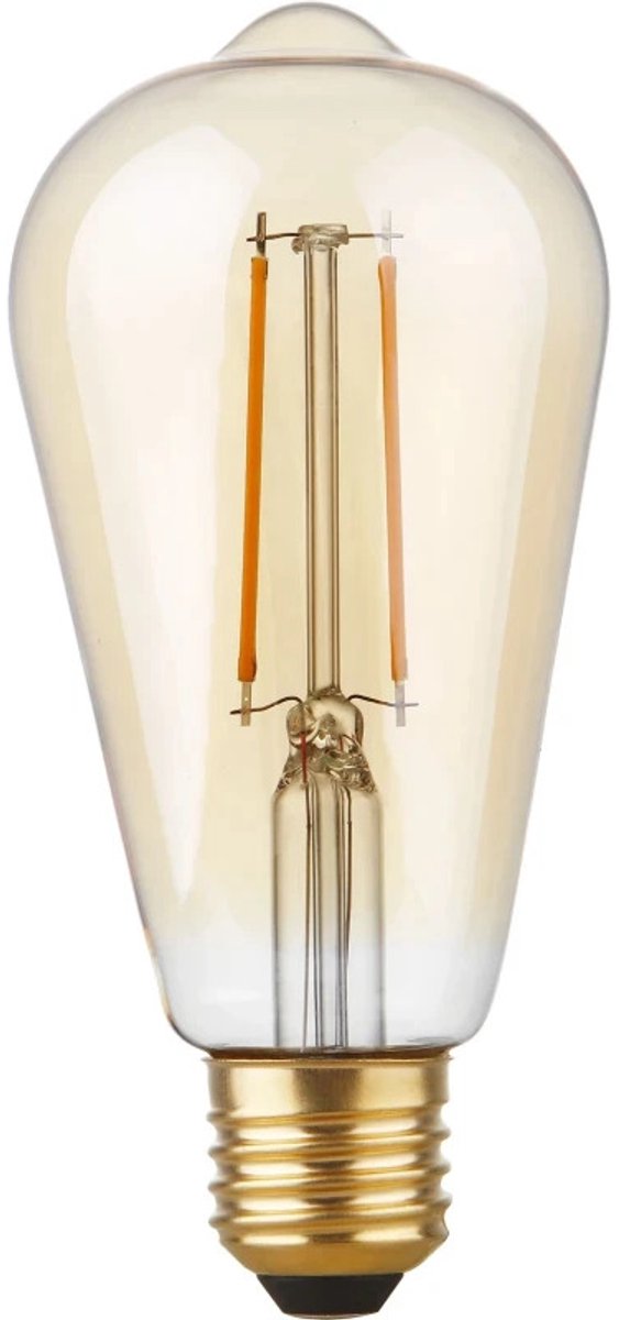 SPL E27 LED Edison Lamp | 2.9W Goud 2200K 220V/240V 922 | 360° Ø64mm Dimbaar