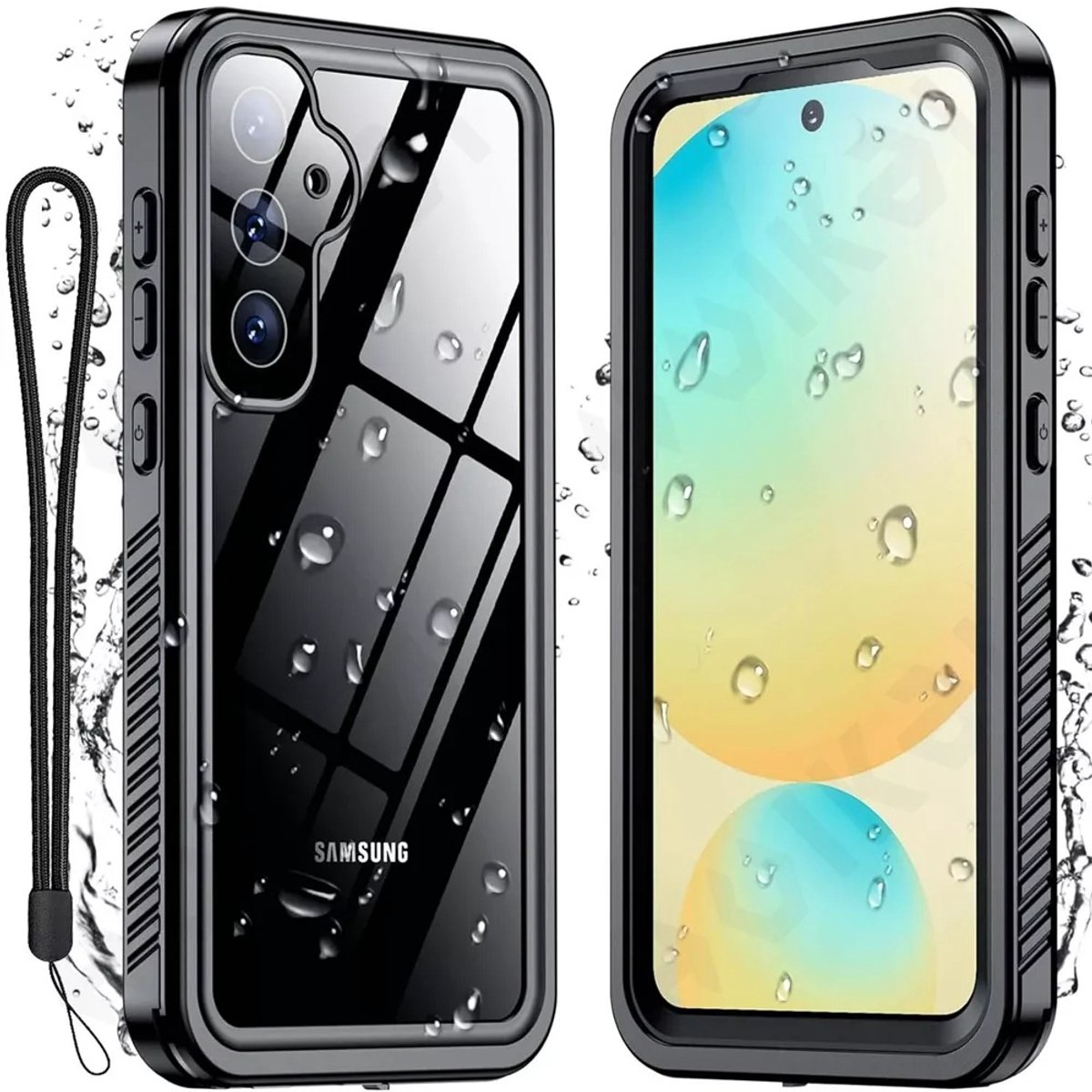 Hoesje geschikt voor Samsung Galaxy S25 Plus - Shellbox Waterproof IP68 waterbestendige 360 Case - Zwart