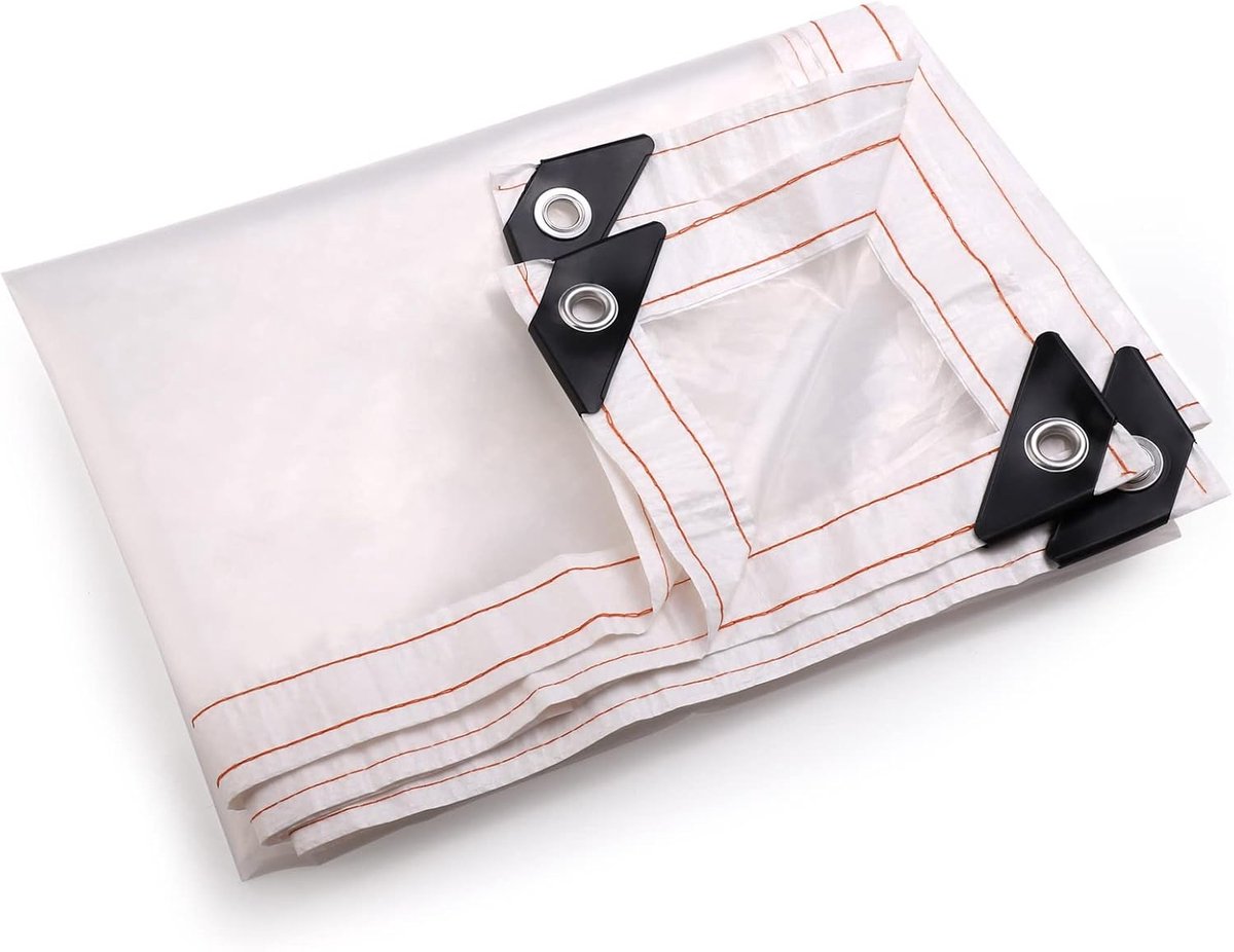 SnelShoppen - 2 x 2,5 m Doorzichtig Waterdicht Afdekzeil - Zware Transparante Hoes voor Kamperen, Vissen, Tuinieren, Huisdierenhok, Dak, Regenbestendi