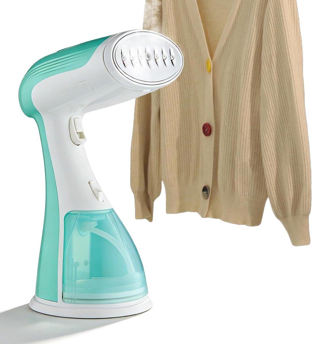 Kledingstomer - Stoomborstel Reisstomer - Kleding Strijken - Snel Opwarmend - 300 ml Tank - Groen