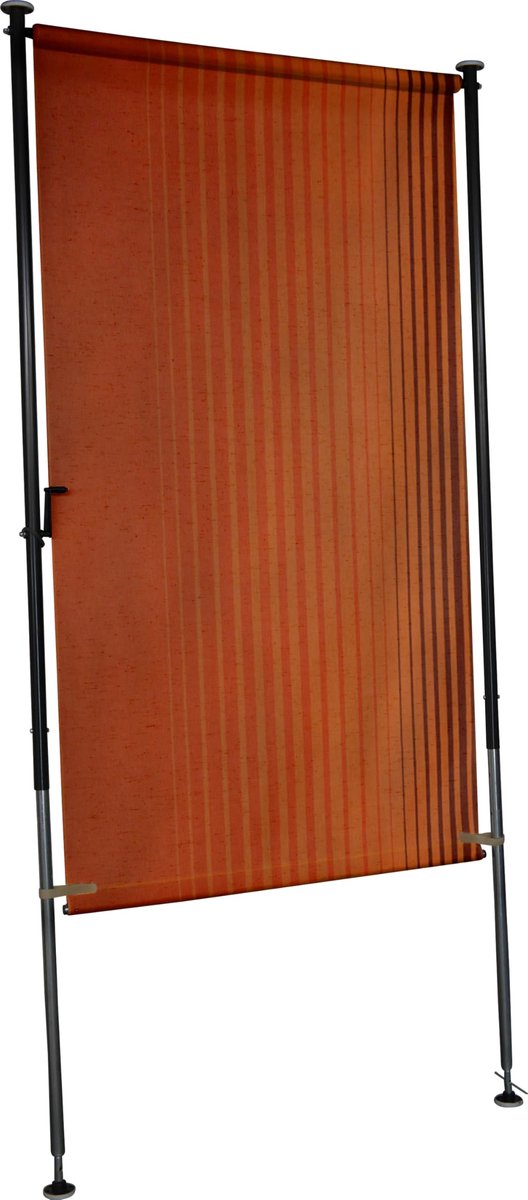 SnelShoppen - Balkonscherm 120 cm - Verstelbaar van 225 tot 275 cm - Inklapbaar en Handmat
