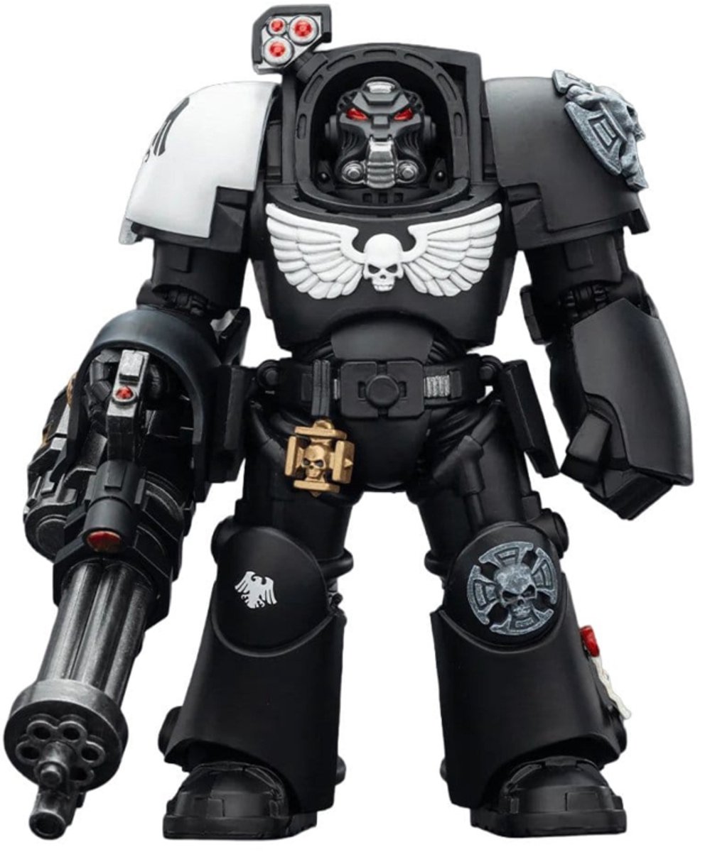 Joy Toy (CN) Warhammer 40,000 Action Figure Raven Guard Terminator 3 met Power Fist and Assault Cannon 14 cm Action Figuur