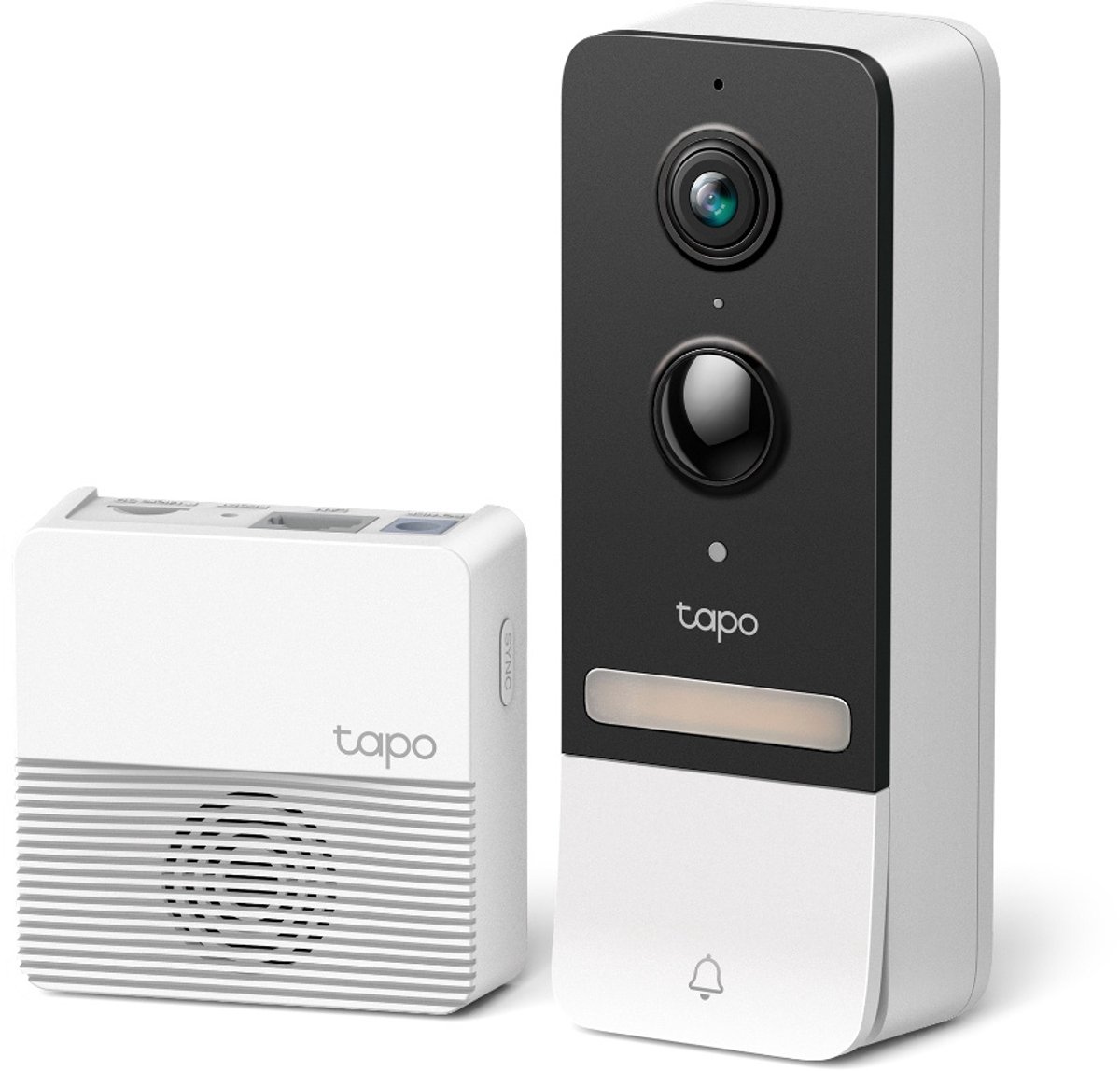 Tapo D230S1 Draadloze Videodeurbel 2K 5MP Wit met Hub - Tapo - €117,00
