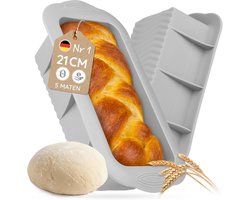 SnelShoppen - Backefix Siliconen broodbakvorm 21 cm - Middelgrote bakvorm voor brood en cake - 1200 ml - Flexibel, anti-aanbak, PFAS- en BPA-vrij - St