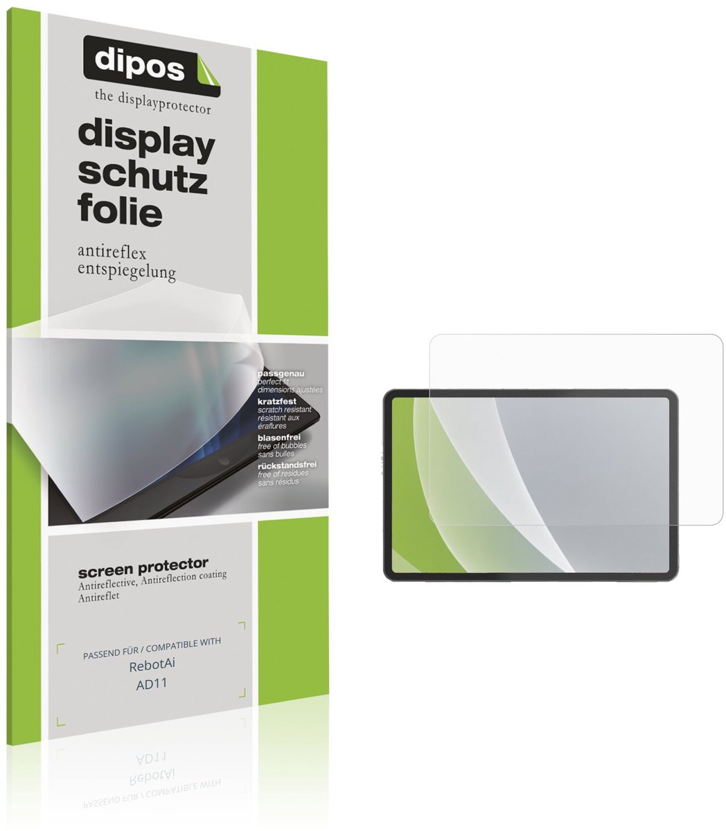 dipos – 2x Matte Beschermfolie geschikt voor RebotAi AD11 | Krasbestendige & antireflecterende Screenprotector Ultra-Thin