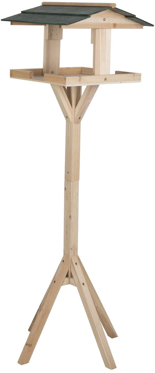 SnelShoppen - Vogelhuisje op Paal 115 x 35 x 35 CM - Tuin Decoratie, Houten Vogelhuis, Vogelhuis met Paal, Buiten, Tuin, Vogels, Nesten, Tuinaccessoir