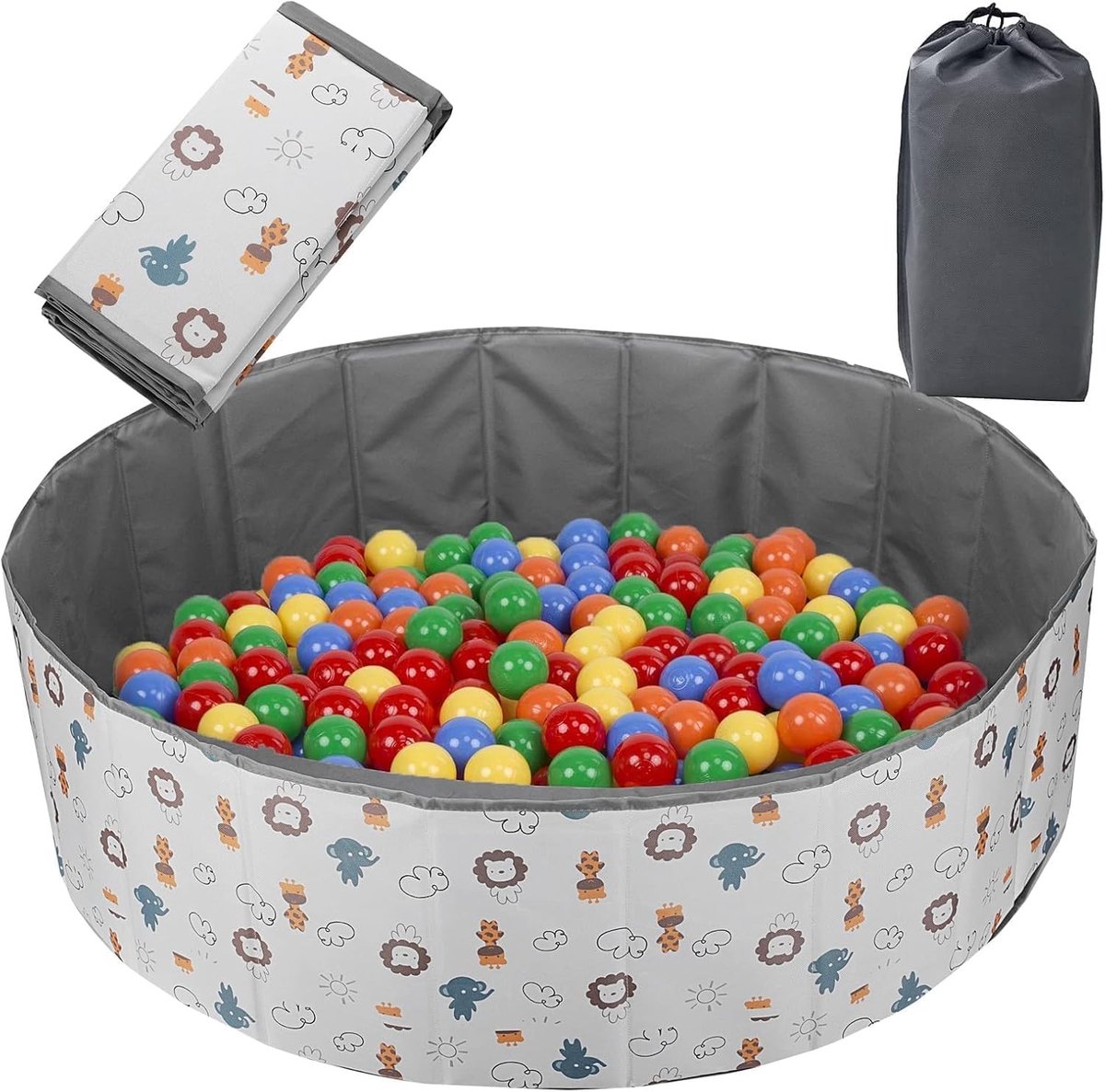 Opvouwbaar Ballenbad voor Baby's en Kinderen - Ideaal voor Speelkamers en Activiteiten (100 cm)