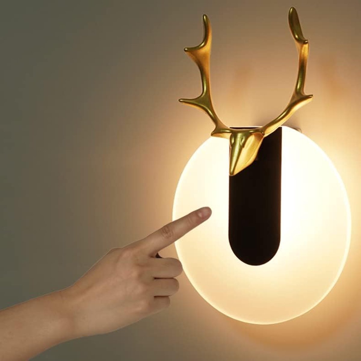 1 stuks LED Touch Wandlamp Binnen Nachtlampje met USB Oplaadbare Wandverlichting Dimbare Leeslampen Zwart Bedlampje met Magneet 2000mAh Wandverlichting voor Slaapkamer Hal Hotels 3000K Warm Wit
