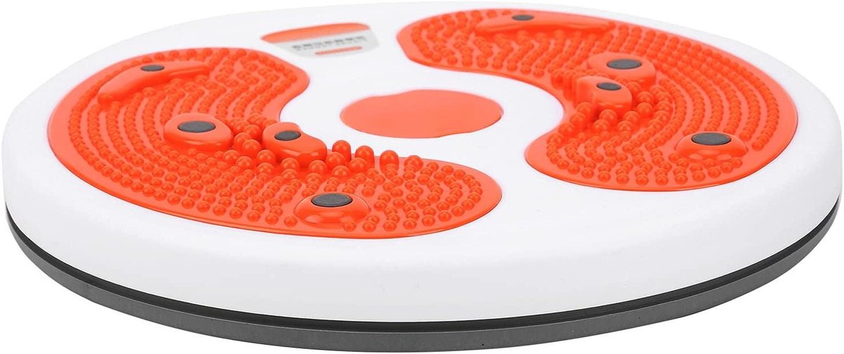 Draaiende Taille Schijf - Twist Board - Thuis Fitness - Magnetische Massage - 27 cm Diameter - Oranje