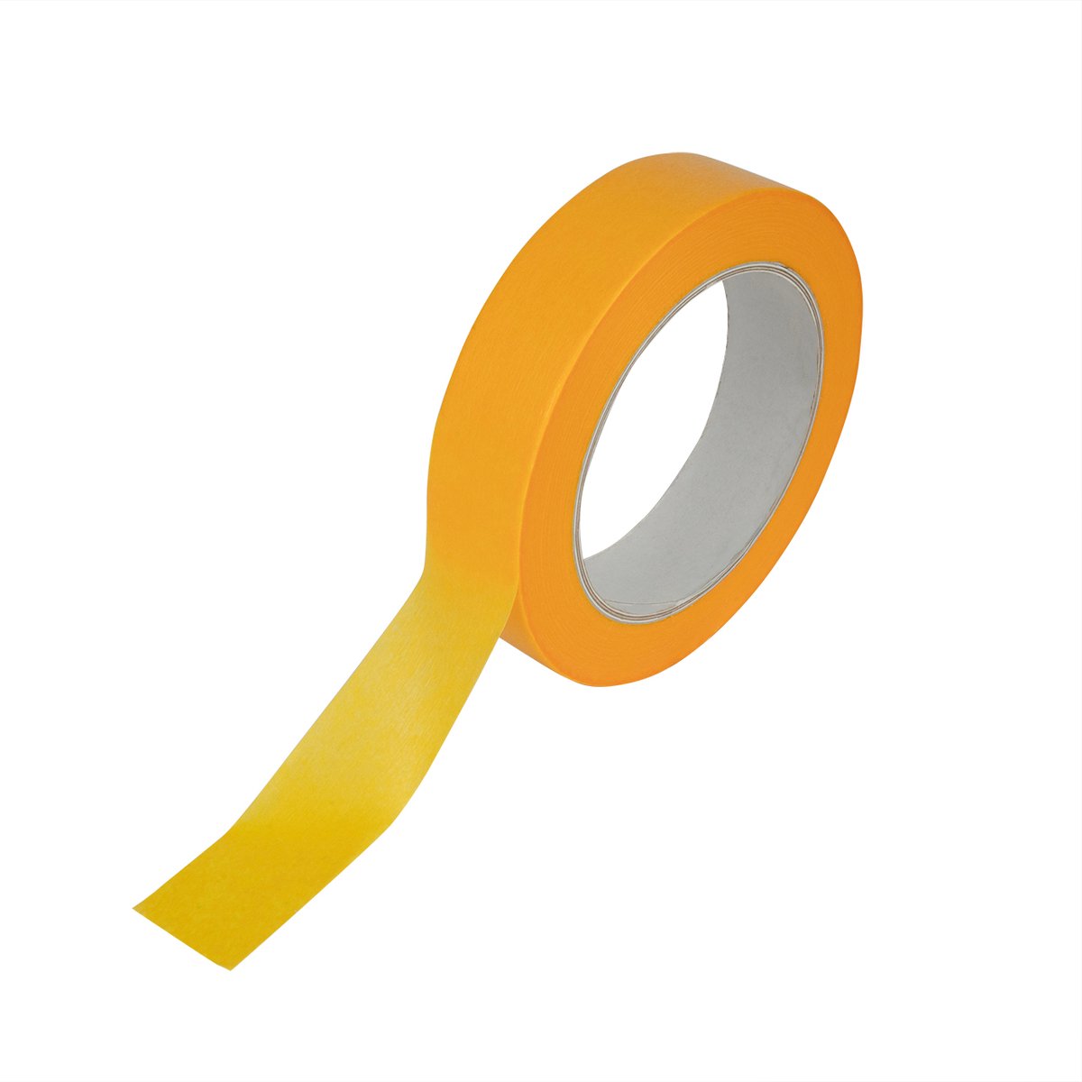 Afplaktape rijstpapier Oranje 25 mm breed | Rol 50 Meter
