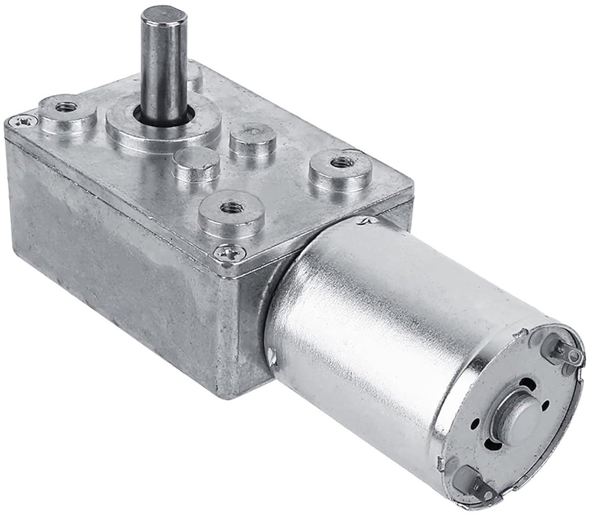Worm Geared Motor 12V met Verticale Asuitgang voor Deuropeners - 5 tpm, 20 tpm, 40 tpm, 62 tpm - Aangepaste Installatiegroottes en Hoge Kracht