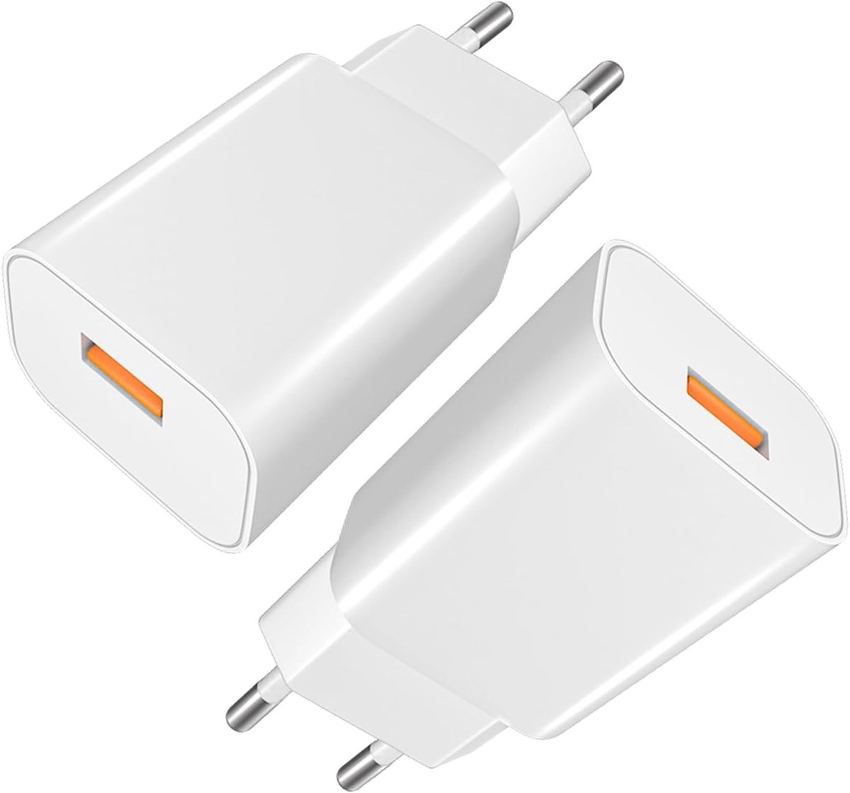 2 x 15W USB A oplader, 5V/3A USB voeding, geschikt voor mobiele telefoons, hoofdtelefoons en Bluetooth speakers, ideaal voor kleine apparaten
