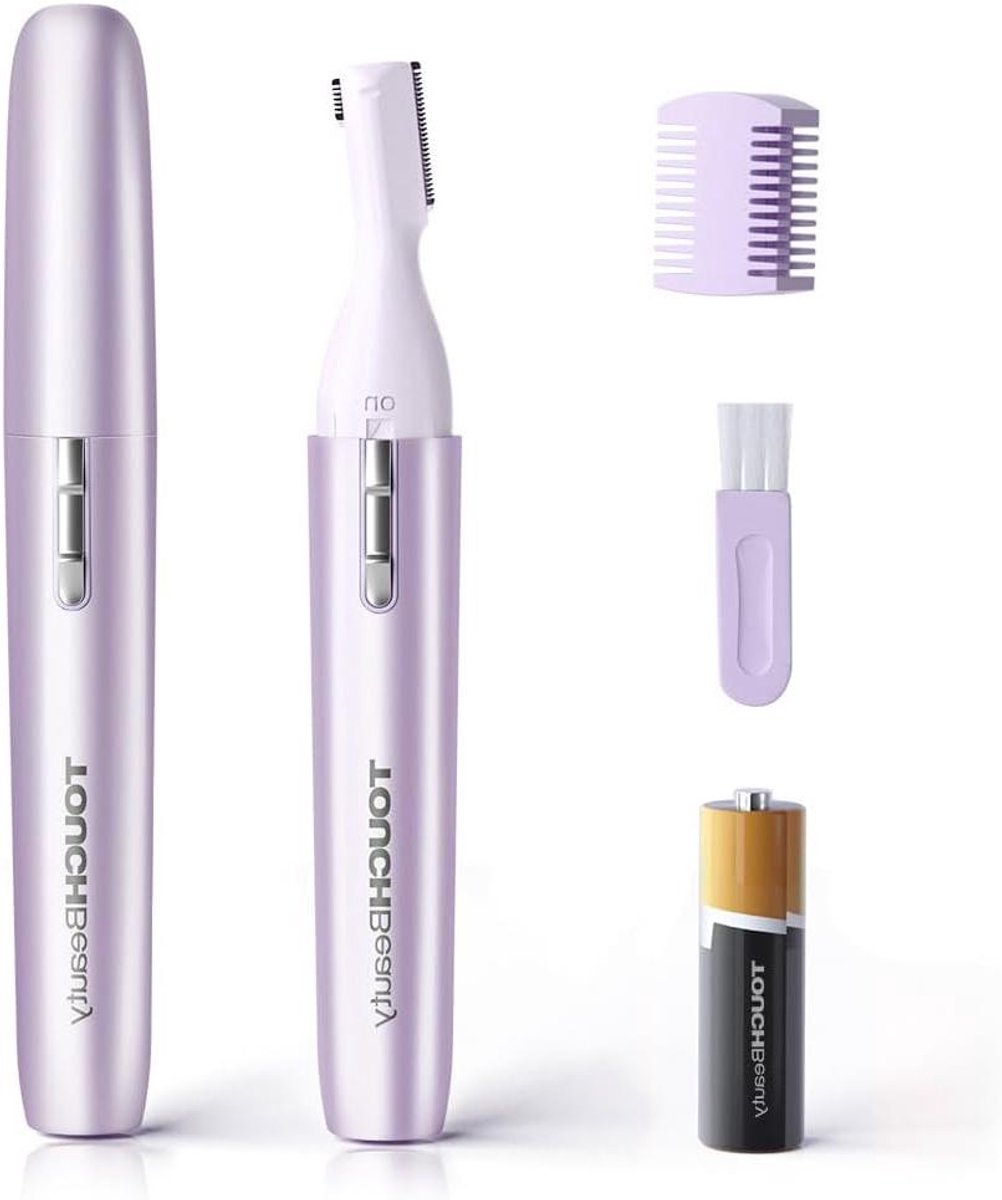 Gezichtstrimmer - Precisie Trimmer - Gezichtshaar Verwijderen - Waterdichte Kop - 13.5 cm - Paars