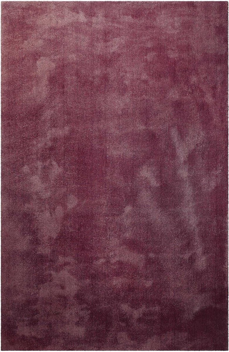 Hoogpolig Tapijt - Zacht Vloerkleed - Woonkamer Gezelligheid - Oeko-Tex Gecertificeerd - 200 x 200 cm - Donkerrood