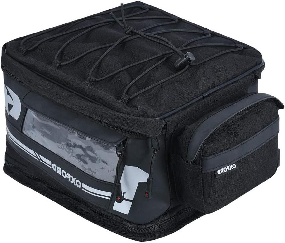 Motorfiets Bagage - Zadeltas Achter - Reizen Op Motor - Waterdichte Binnenvoering - 18 Liter - Zwart