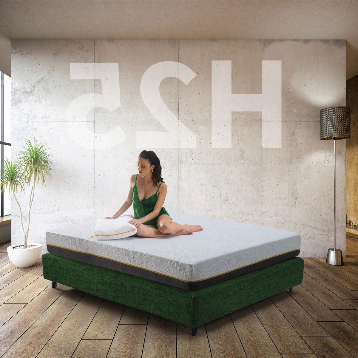 Pocketvering Matras - Traagschuim Matras - Goede Nachtrust - Hybride Comfort - 80 x 200 cm - Wit
