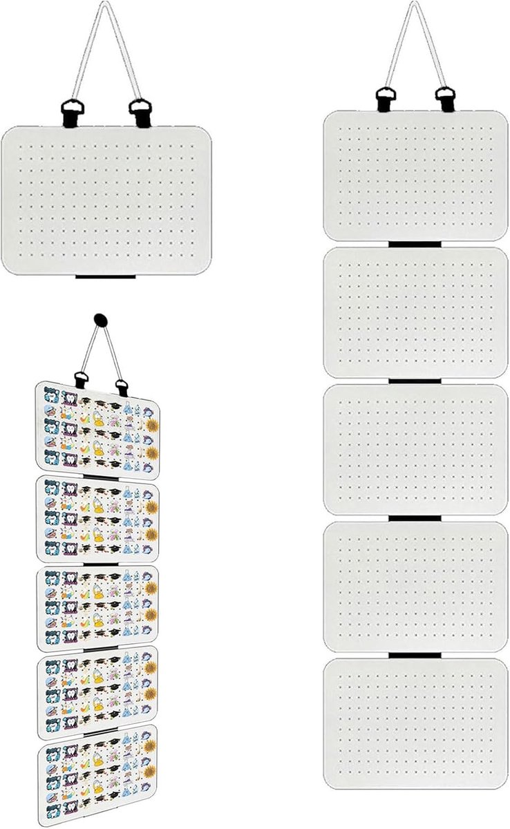 Organiseer en Toon Je Enamel Pins met Vilt Display Pagina's, Verwijderbare Houder voor Broches en Badges, Inclusief 5 Compartimenten voor Sieraden en Naden
