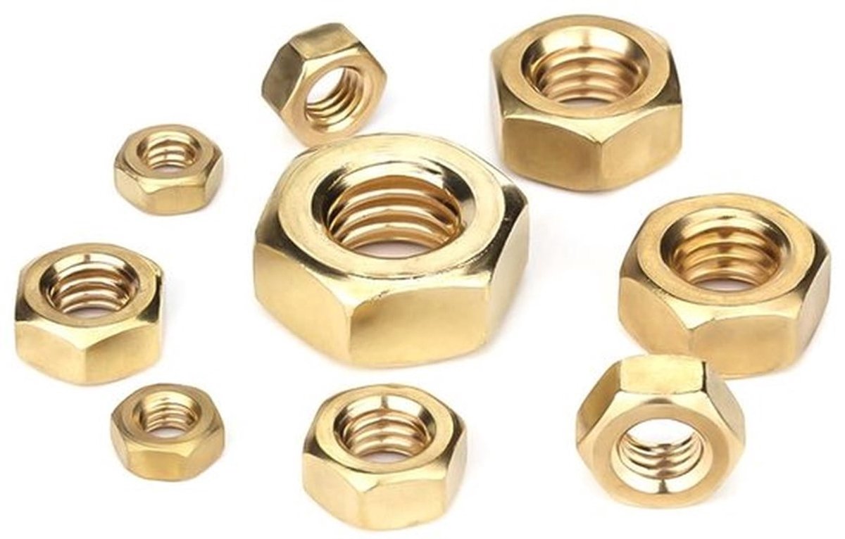Duurzame M6 Messing Zeskantmoeren, Set van 20, Perfect voor Diverse Toepassingen en Klussen
